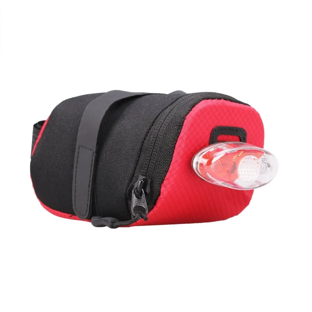 Clearance B-SOUL Waterproof Foldable Outdoor Cycling Accessories Mountain Road Bike Saddle Bag Bicycle Seat Bag Tail Rear Pouch Bag 2