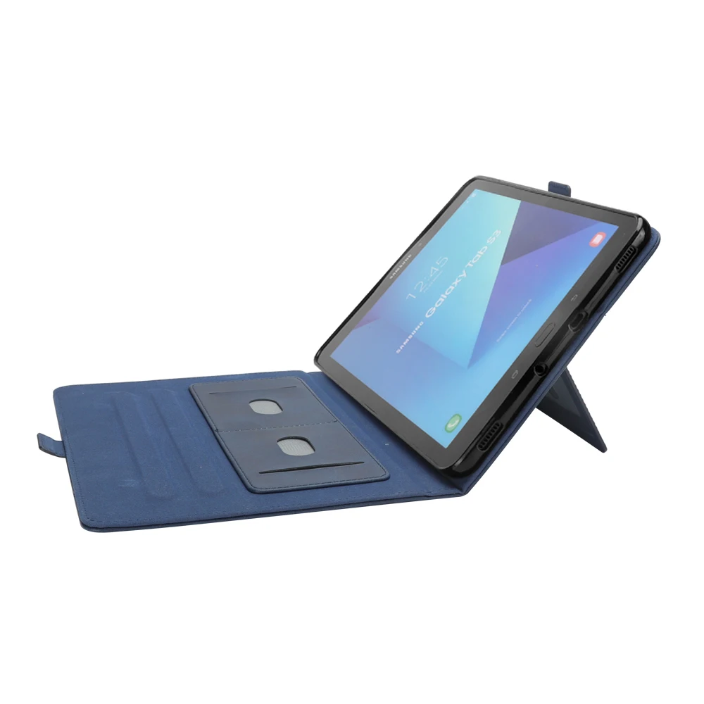 Чехол для Samsung Galaxy Tab S3 Tablet 9,7 дюймов SM-T820 с держателем карандаша + держатель для карт пыленепроницаемый 360 градусов Защита