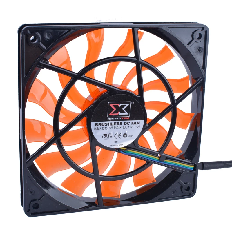 XIGMATEK 120 مللي متر مروحة 120x120x15 مللي متر 12 V 0.32A الكمبيوتر وحدة المعالجة المركزية أربع أسلاك PWM جدا رقيقة التبريد مروحة. سمك هو فقط 15 مللي متر