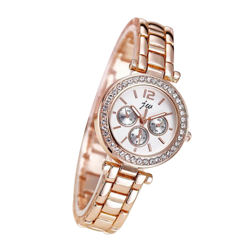 

Fashion Automatic Ladies dress wristwatch women Quartz false three dials bracelet Watch top quality  waterproof vintage datejust