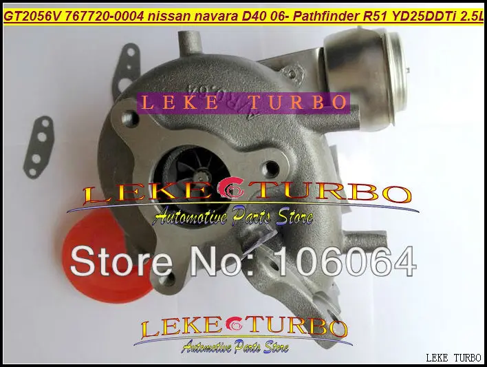 GT2056V 767720-0004 767720 14411-EB70A 14411-EB70C Turbo турбонагнетатель для Nissan Navara D40 06 Pathfinder R51 YD25 YD25DDTi 2.5L