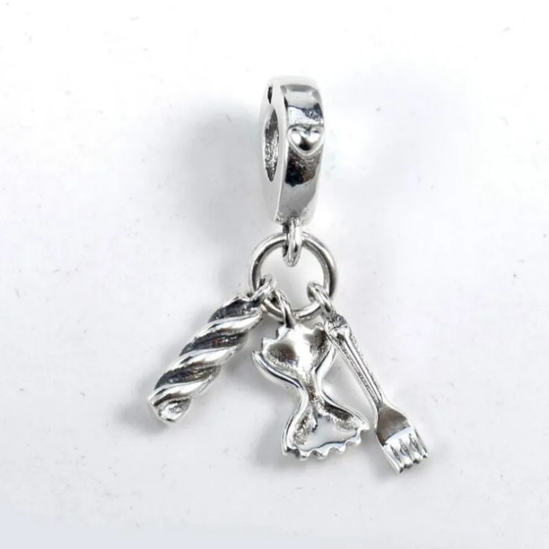 

New 925 Sterling Silver Beads Classic Kitchenware Pendant Fits Original Pandora Charm Bracelets DIY Jewelry making
