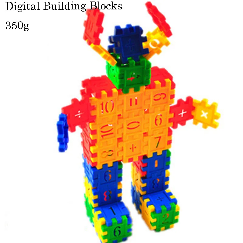 DIY ручной работы цифровой квадратный пластик строительные блоки Дети Раннее Образование игрушки поставки творческие математические материалы
