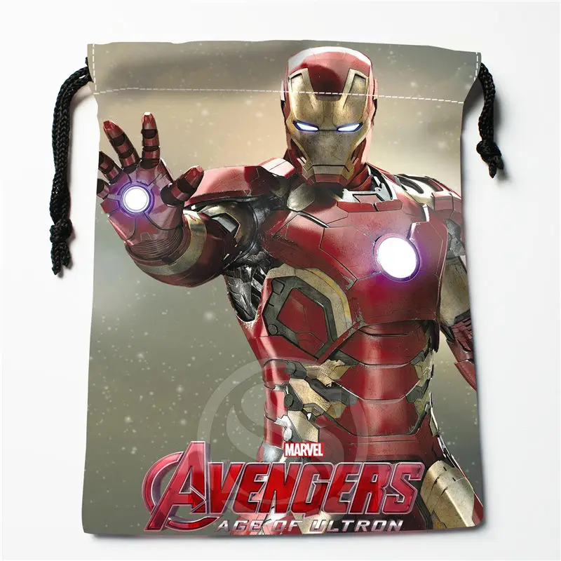 Новое поступление Marvel Heroes сумка под заказ на шнуровке органайзер, сумка для хранения печатных получить степень сжатия сумки размер 18X22 см