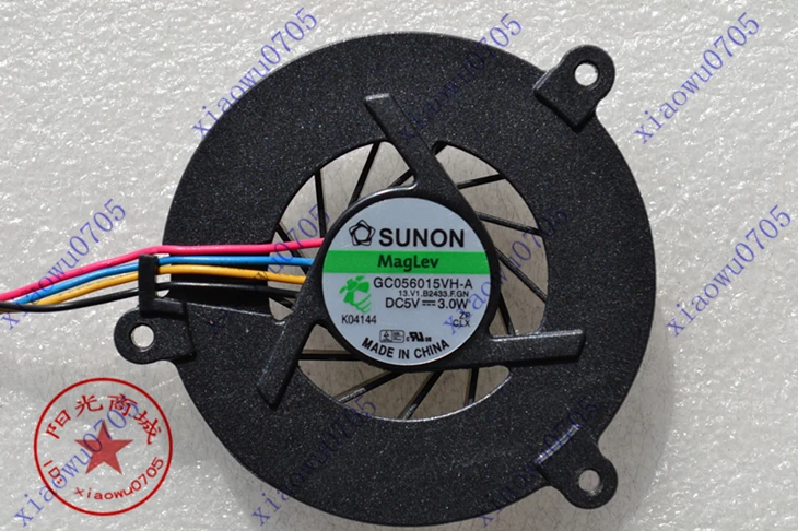 

SSEA New fan 4 Pin for ASUS F3 F3J F3S F3H A8 Z99 X80 N80 N81 F8S Z53 M51 CPU cooling Fan GC056015VH-A or DFB501005H20T F7L8