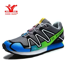 XIANGGUAN Man Hiking Shoes for Men Athletic Trekking Boots Gray Zapatillas Sports Hike Climbing Shoe Outdoor Walking Boot 3 2 1