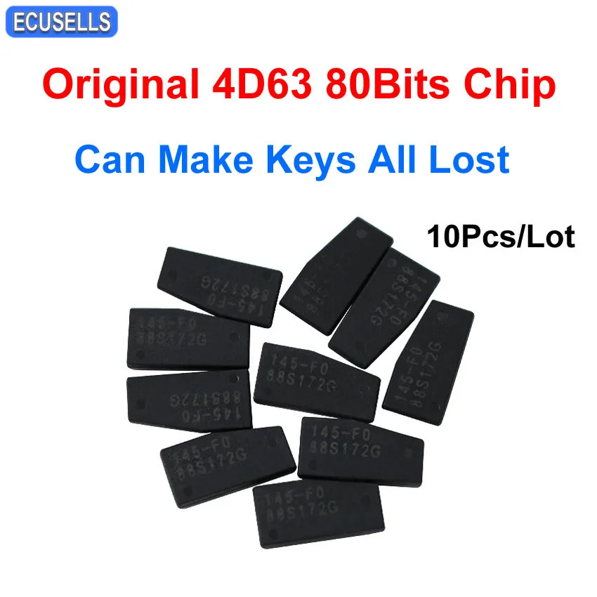 

10 Pcs/Lot Car Key Chip Original High Quality 4D63 80bit Chip for Ford and For Mazda 4D 63 80 Bit Chip Can Make Keys All Lost