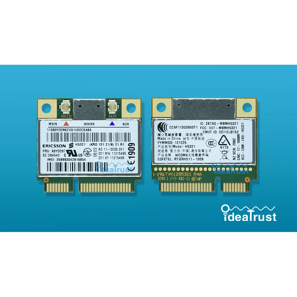 H5321 H5321gw FRU 60Y3297 04W3786 3G WWAN Network Card For Lenovo