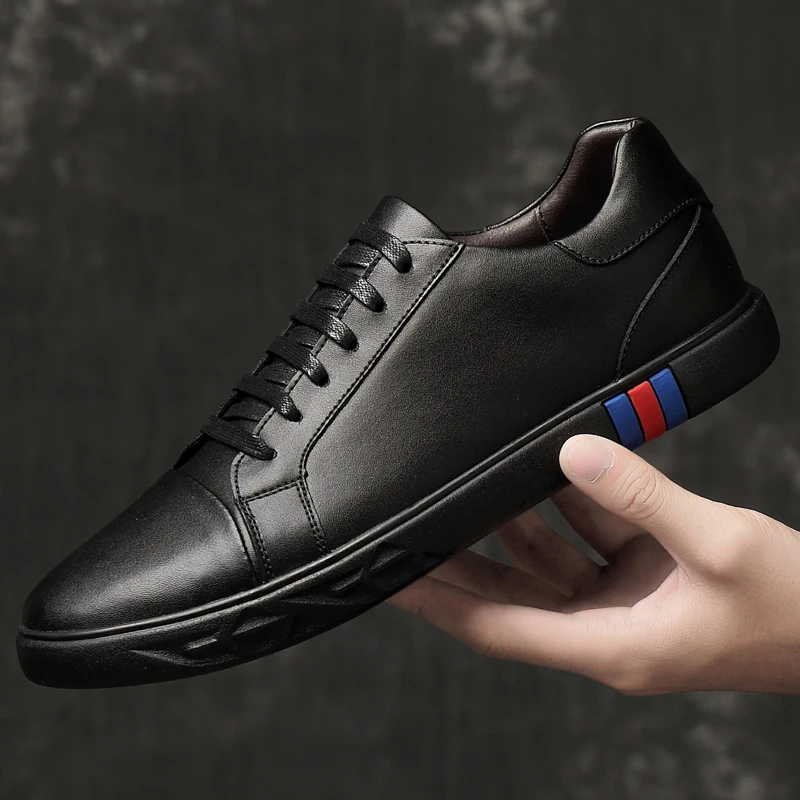 

Fashion Brand Casual Men genuine Leather Shoes breathable Male Casual Shoes Sneakers cow Leather Mens Moccasins shoes L4