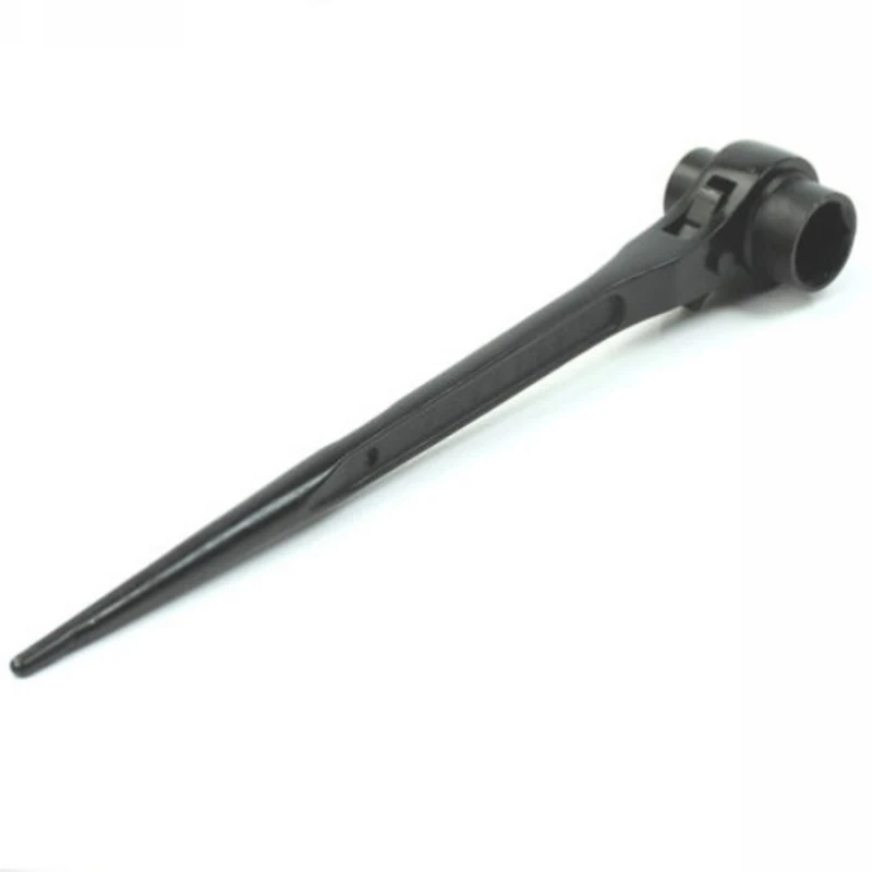 

Scaffold Podger Ratchet Wrench Spanner & Double Socket Tool 19mm/22mm Black