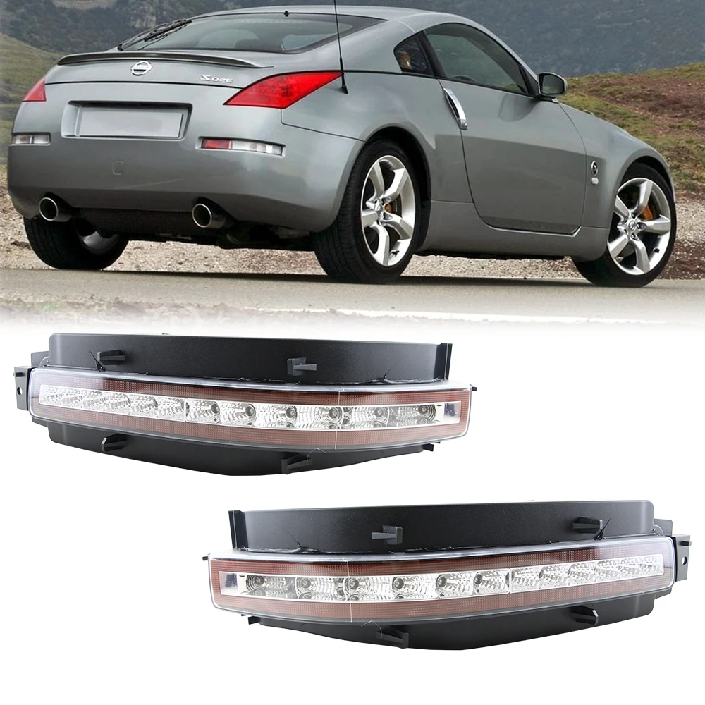 thumbnail image 2 of JDMTECH Clear Lens LED Tail Light Assembly For 03-09 Nissan 350Z – All-In-One Turn Signal, Backup, Brake (Set) 2 of 6