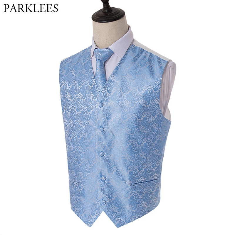 Aliexpress.com : Buy Mens Paisley Suit Vest 3 Piece Set