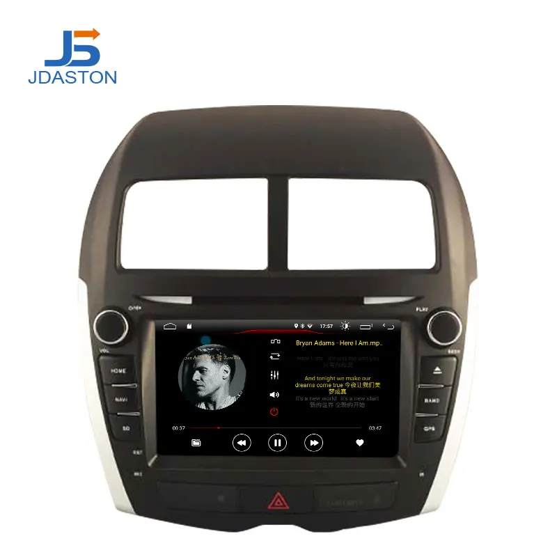 Top JDASTON Android 9.1 Car DVD Player For Mitsubishi ASX 2011-2015 Peugeot 4008 Citroen C4 Multimedia GPS 2 Din Car Radio Stereo 1