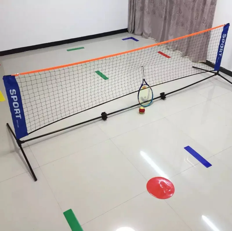 3.1*1.5 M المحمولة قابل للتعديل الريشة الطائرة شبكة تنس مع حامل في الهواء الطلق داخلي طوي شبكة تنس أنبوب فولاذي B81505