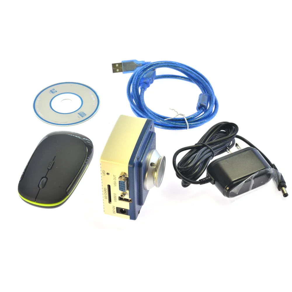 1080P VGA USB микроскоп камера Full HD 60fps SD видео рекордер поддержка C Mount объектив для ПК
