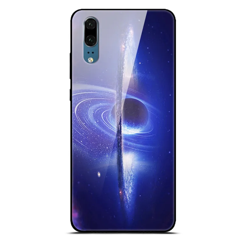 Для huawei P30 P20 Pro Lite чехол из закаленного стекла для телефона черный силиконовый чехол-Бампер для huawei P20 Lite P 30 Lite P20 Pro