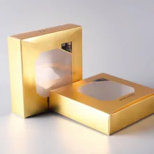 Последняя мода эко-дружественная Роскошная картонная подарочная бумага индивидуальные коробки упаковка коробка с пластиковым отверстием- PX10557