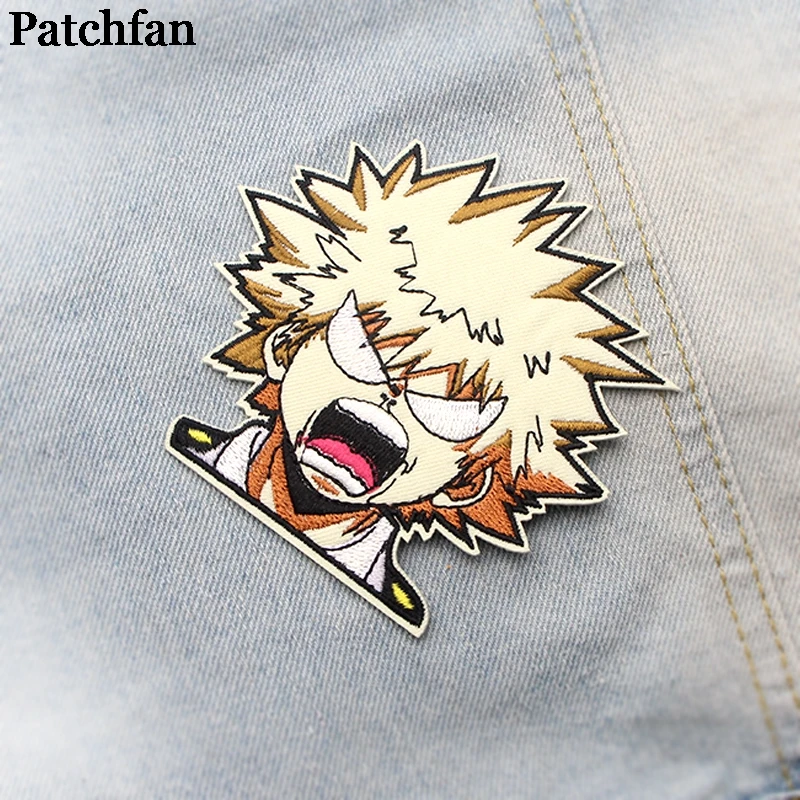 Patchfan My hero Академия аппликационные заплатки Сделай Сам Утюг на пункт джинсы сумка
