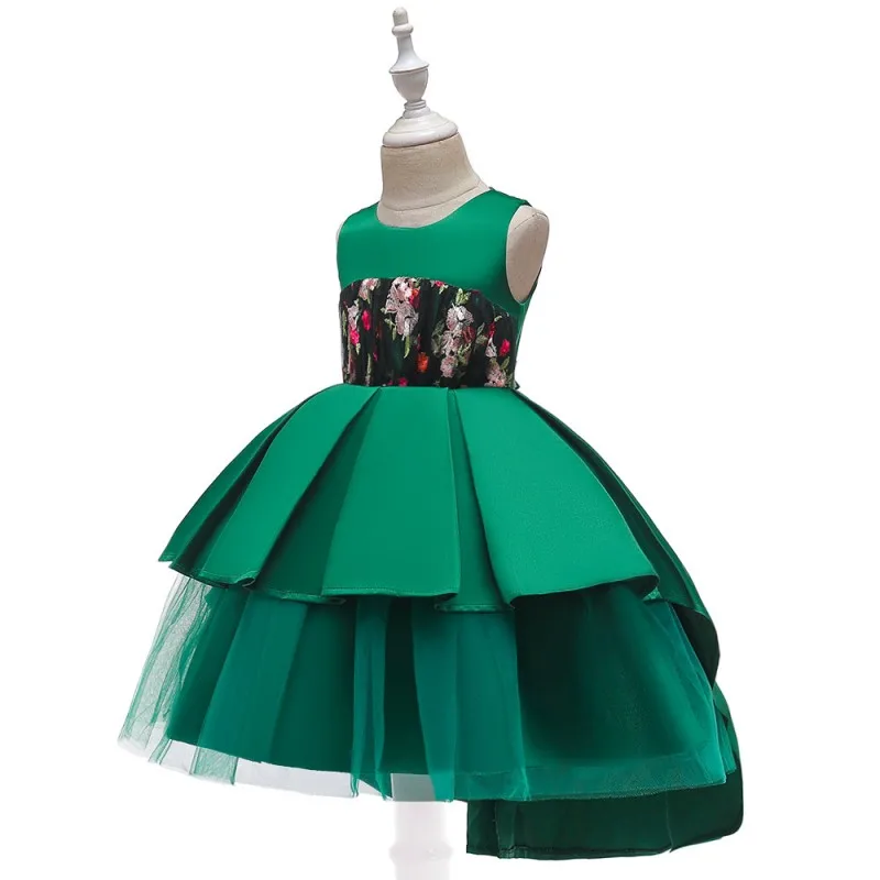 Свадебная одежда со шлейфом и цветами; платье для девочек; платья для ...