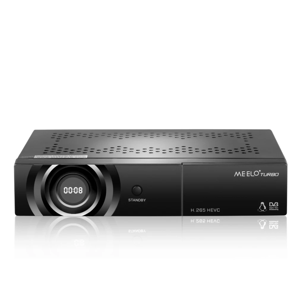 MEELO+ TURBO DVB-T2 DVB-C DVB-S2 Linux Satellite Receiver 7 Segment- 4 Digits Display Processor 1080P Full HD Receptor STB