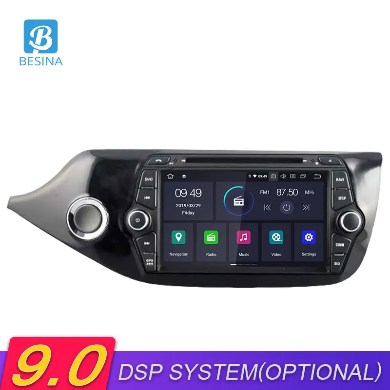 

Besina Android 9.0 Car DVD Player For Kia Ceed 2013 2014 2015 2016 GPS Navigation Wifi Multimedia 2 Din Car Radio Stereo Audio