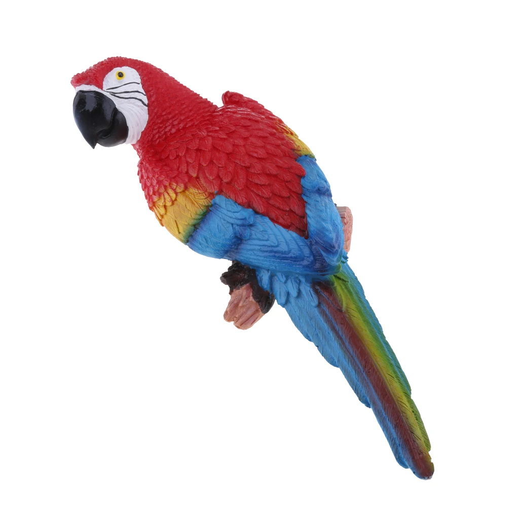 20 Style  Artificial Bird Resin Large Parrot Bird Statue Yard Tree Lawn Ornament Hanging Sculpture Decoration Home Garden Craft