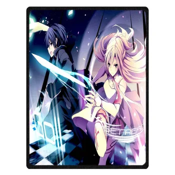 

Soft Warm Flannel Quilt Blanket On Bed Sofa Couch Plane Travel Blanket Custom Sword Art Online Pattern Bed Cover