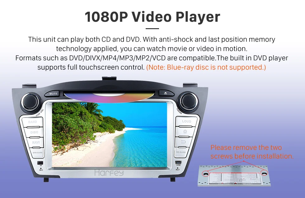 Flash Deal Harfey 7 inch 8-core Android 8.0 Car DVD Player GPS Navigation for 2009 2010 2011 2012 2013 2014 Hyundai with 4G+32G support 3G 11
