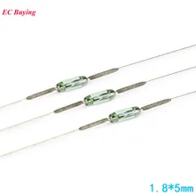 100 шт. геркон датчик 1,8*5 мм магнитный геркон переключатель Нет DIY нормально открытый электронный комплект