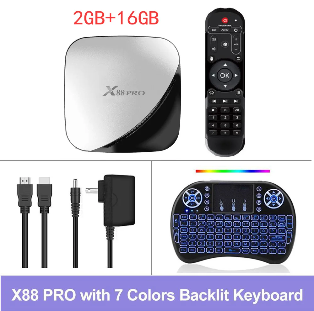 X88 PRO Smart tv Box 4G 64G Android 9,0 Rockchip RK3318 5G Wifi 4K 1080p USB3.0 Google Play Store Netflix Youtube Med - Цвет: Черный