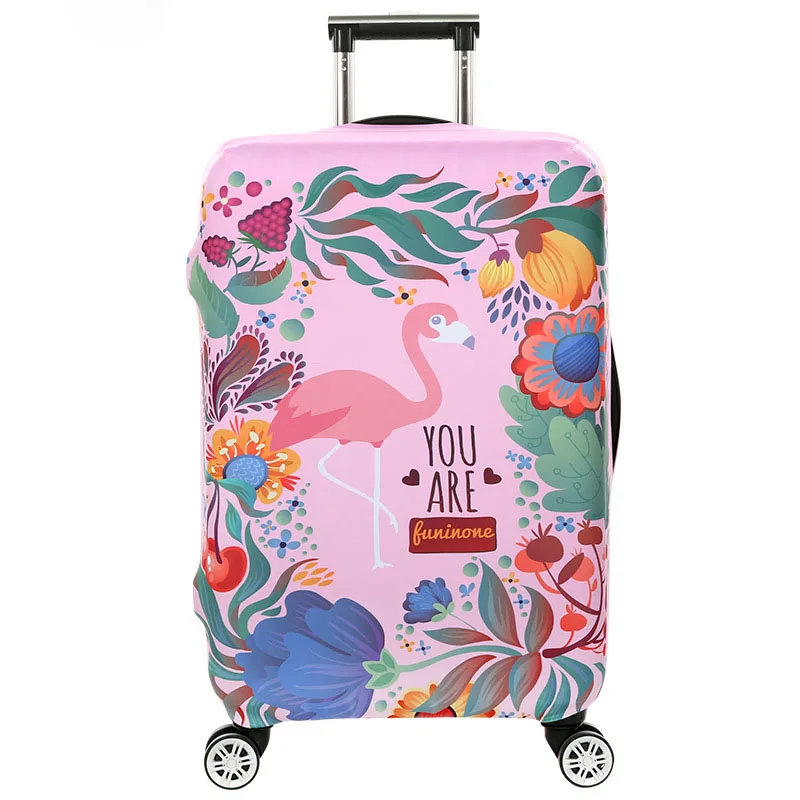 TRIPNUO толстый Дорожный Чехол для чемодана с большими цветами, защитный чехол для багажника, подходит для чемодана 19 ''-32'' - Цвет: 14