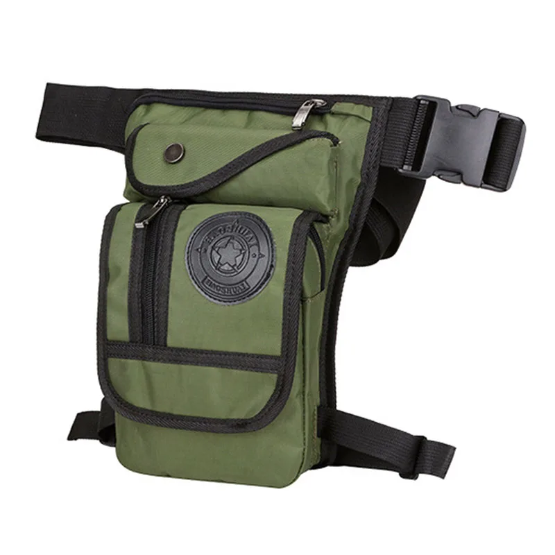 

Canvas/Nylon Leg Bag Fanny Pack Belt Hip Bum Military Travel Motorcycle Men Rider off Roading Thigh Waist Bags