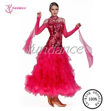 Производительность платье для танцев изысканный Костюмы для бальных танцев Стандартный платье для танцев b-13167