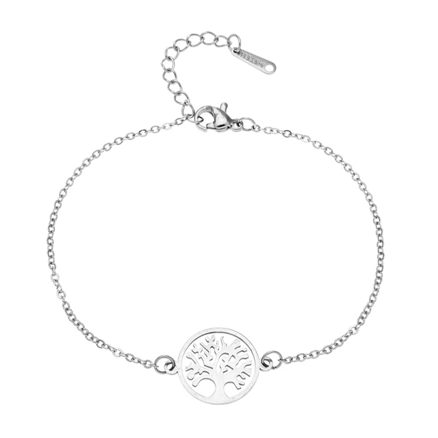 Bracelet En Argent Avec Arbre De Vie