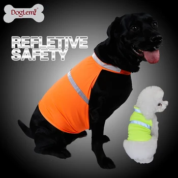 

DogLemi Adjustable Dog Pet Reflective Vest Dog Hunting Safety Vest Jacket High Visivility Vest Neon Color