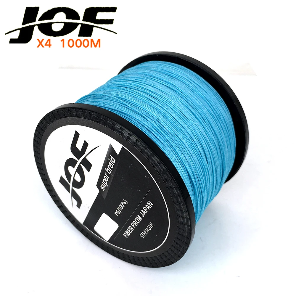 JOF 1000M Multifilament PE Braided Fishing Line 1.0 8.0 20 100LB Super