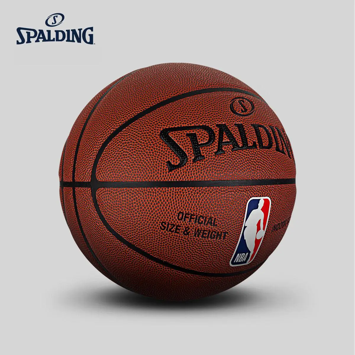 Original Spalding Nba Color Dribbler Indoor Outdoor Basketball Official Size 7 Pu Material 74-602y Basketbol Equipment