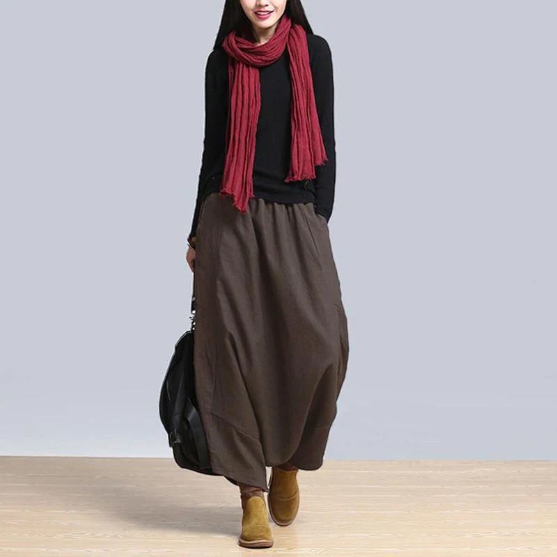 Women High Waist Harem Pants Loose Casual Retro Solid Cross-Pants Hip Hop Long Wide Leg Trousers Plus Size Baggy Pants 6Q2583