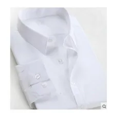 Бизнес саржевое мужское платье рубашки с длинным рукавом формальная Вечеринка Жених выпускного вечера одежда мужские s рубашки хлопок Повседневная рубашка Мужская Рабочая одежда