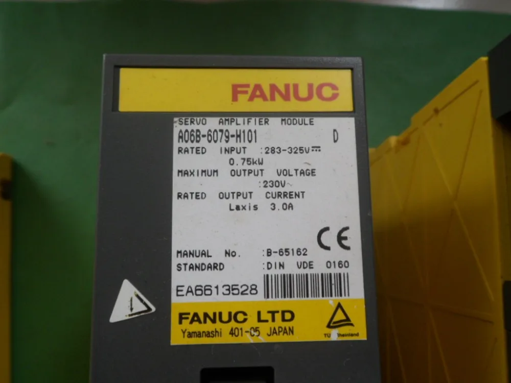 Используется 100% протестированный A06B-6079-H101 модуль сервоусилителя FANUC |