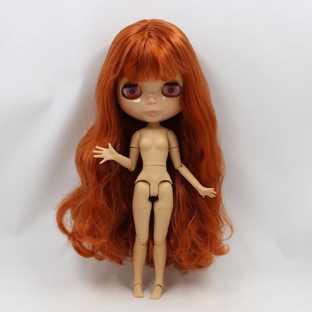 Ледяная кукла DBS Blyth тело загар кожа Имбирные волосы блестящее лицо 1/6 bjd