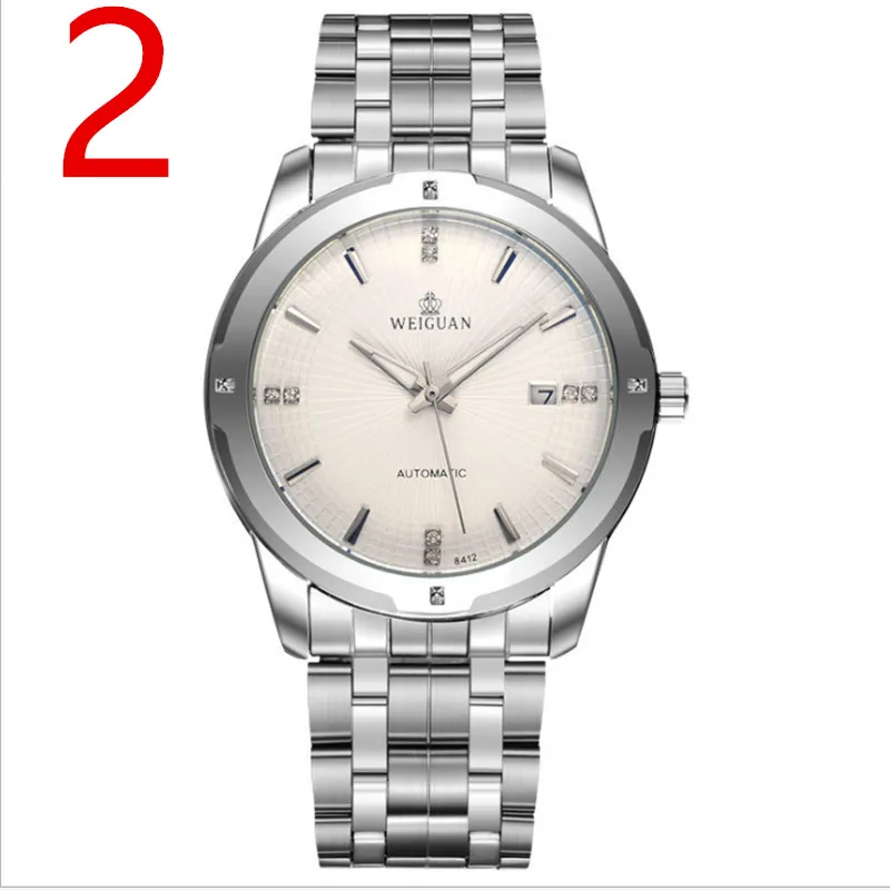 

Mens Watches Top Brand Luxury Sport Quartz Watch Men Business Stainless Steel Silicone Waterproof Wristwatch 5