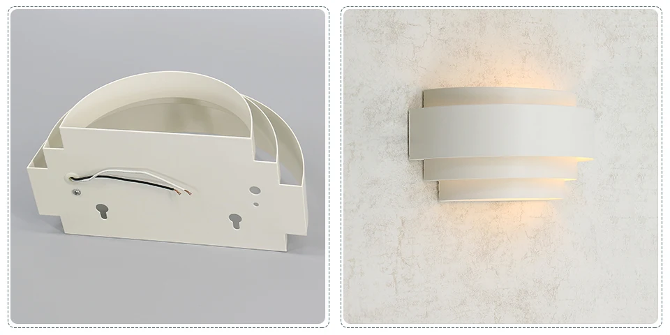 Nordic дизайн настенный освещение лестницы современный 3 Вт Необычные светодиодные необычные настенные светильники с вилкой для гостиная