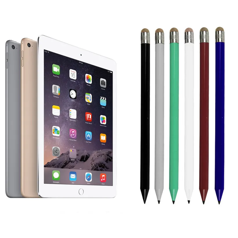 

Hot 2In1 Pencil-style Universal Capacitive Touch Stylus Pen for IPhone Tablet drop shipping 0706