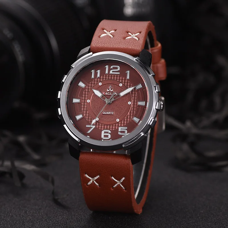 

Men's Watch Quartz Watch Men Fashion Casual Leather Strap Waterproof Wrist Watches Men Sport Military Clock Relogio Masculino
