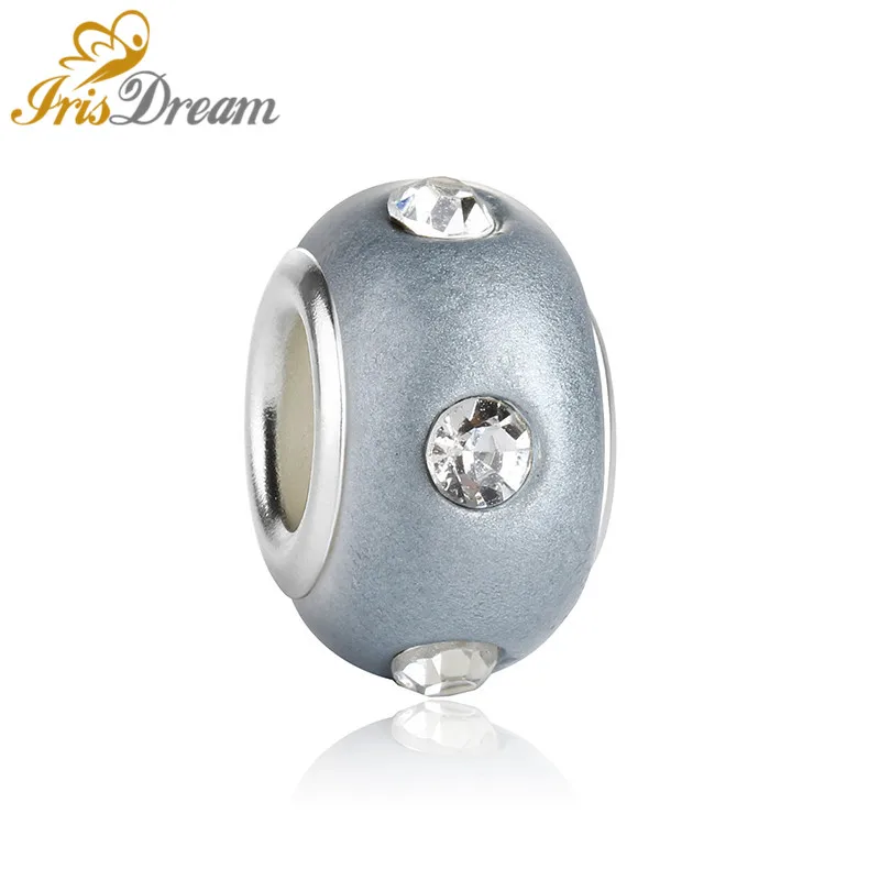 50pcs Crystal Glass Beads Spacer fit Pandora Bracelet Charms Bangle Pendant Necklace for Jewelry Making DIY Curtains Accessories