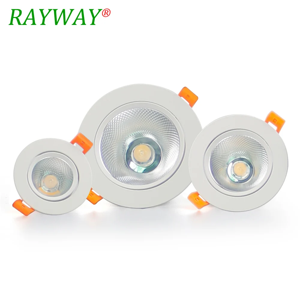 

Downlight 5W/7W/10W/15W/20W/25W Recessed LED Spot Light Ceiling Lamp AC 85-265V Dimmable LED COB Downlight Anti-dazzling Lamps