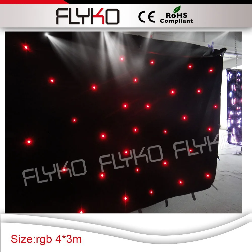 full color led curtain screen high quality led curtain for stage