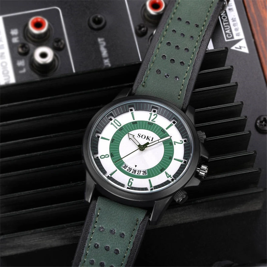 SOKI модные часы мужские повседневные военные спортивные мужские часы высокого качества кварцевые аналоговые наручные часы Erkek Kol Saati Relogio Masculino