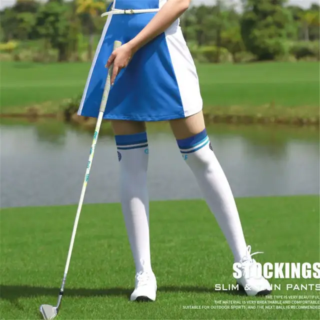 PGM 1 Pair Of Women's Sports Summer Golf Socks Stockings High Elastic
